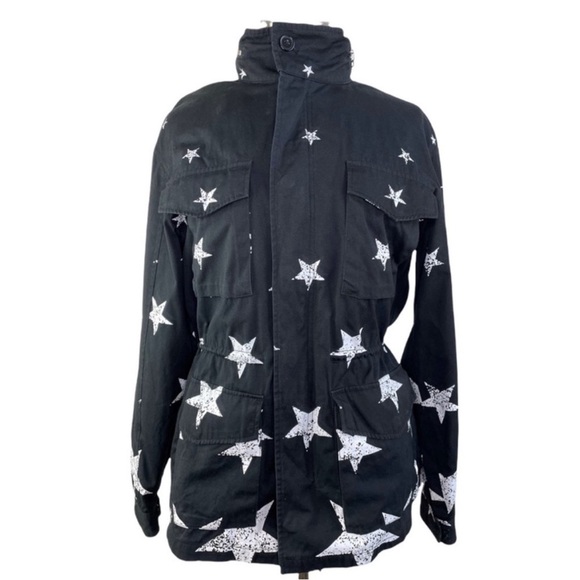 BLACK SCALE Star Print Utility Jacket size M - Picture 8 of 11